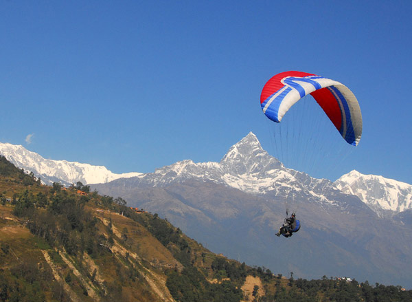 Paragliding in Nepal